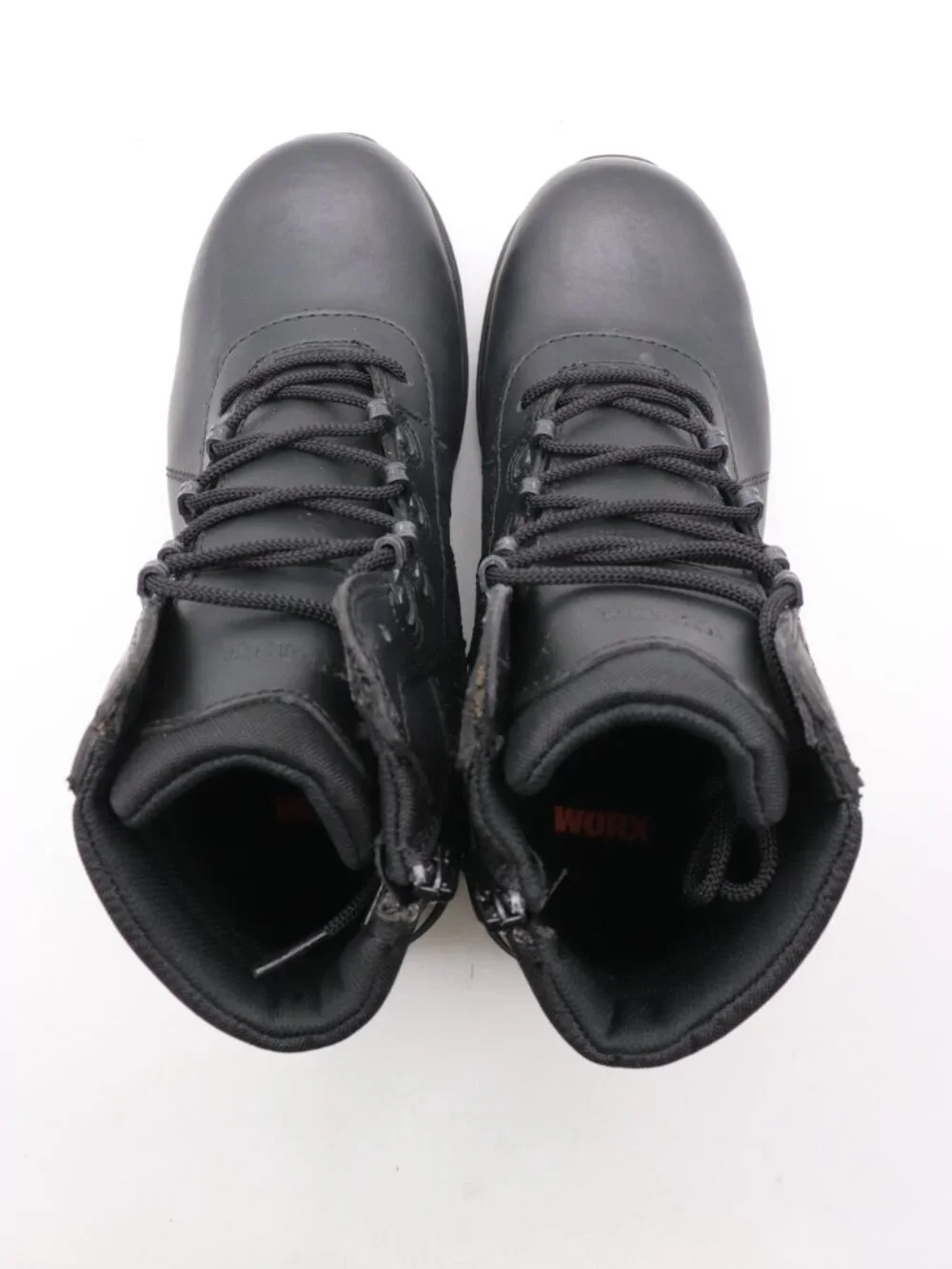NWOB Worx By Red Wing 5629 Men's 8 M Safety Toe Work Black Leather Boots